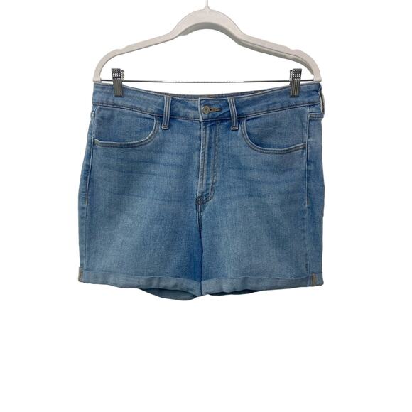 Old Navy High-Waisted Wow Jean Shorts Denim Medium Washed Blue Women's Size 12 - Picture 1 of 9